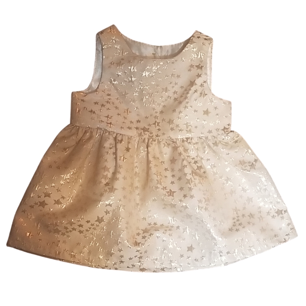 Cream and gold dress